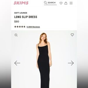 Skims long slip dress